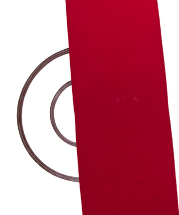 Red Colour Plain Faux Georgette Fabric